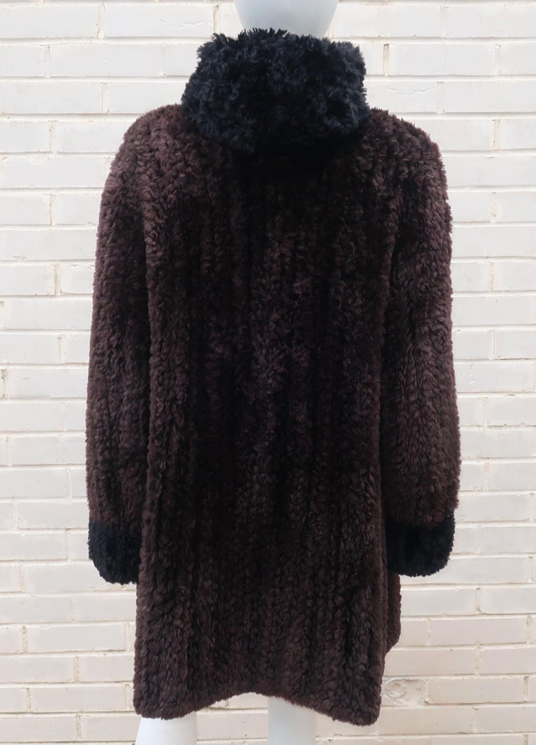 Paula Lishman Beaver Fur Knit Hooded Coat at 1stDibs | paula lishman ...