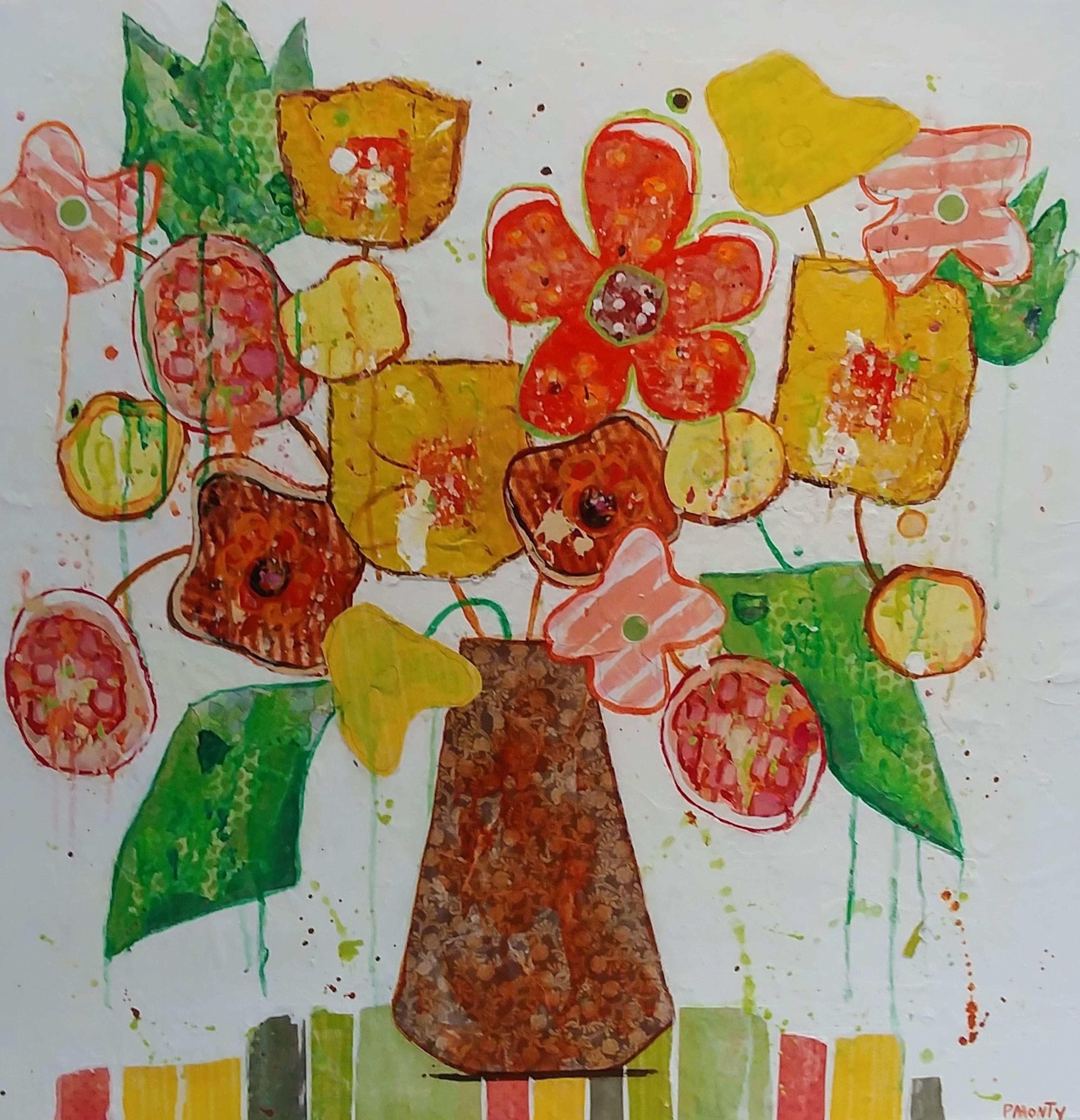 Un día encantador, Pintura, Acrílico sobre lienzo - Painting de Paula Montgomery
