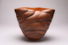 Abundancia - terroso, contemporáneo, abstracto, porcelana, escultura