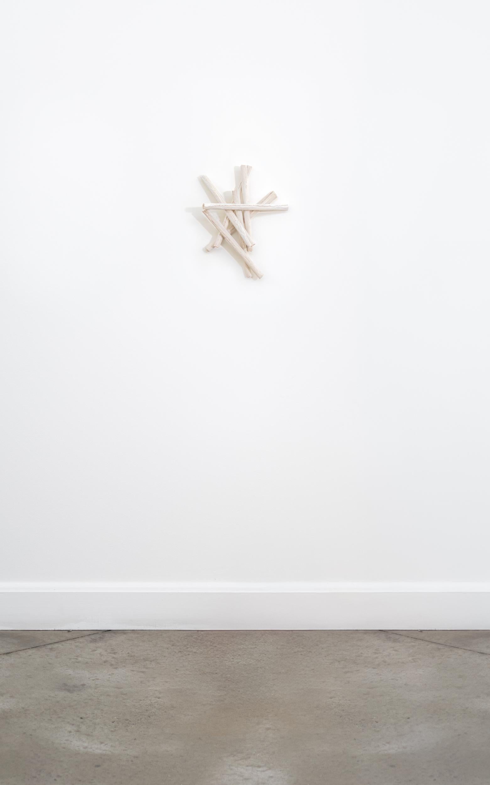 Amass X - zeitgenössisch, abstrakt, Porzellan, Wandskulptur – Sculpture von Paula Murray