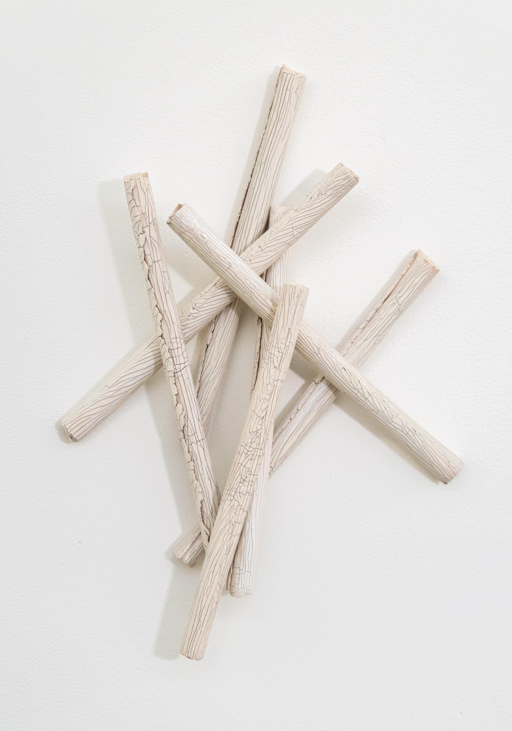 Amass XI - contemporary, abstract, porcelain, wall sculpture