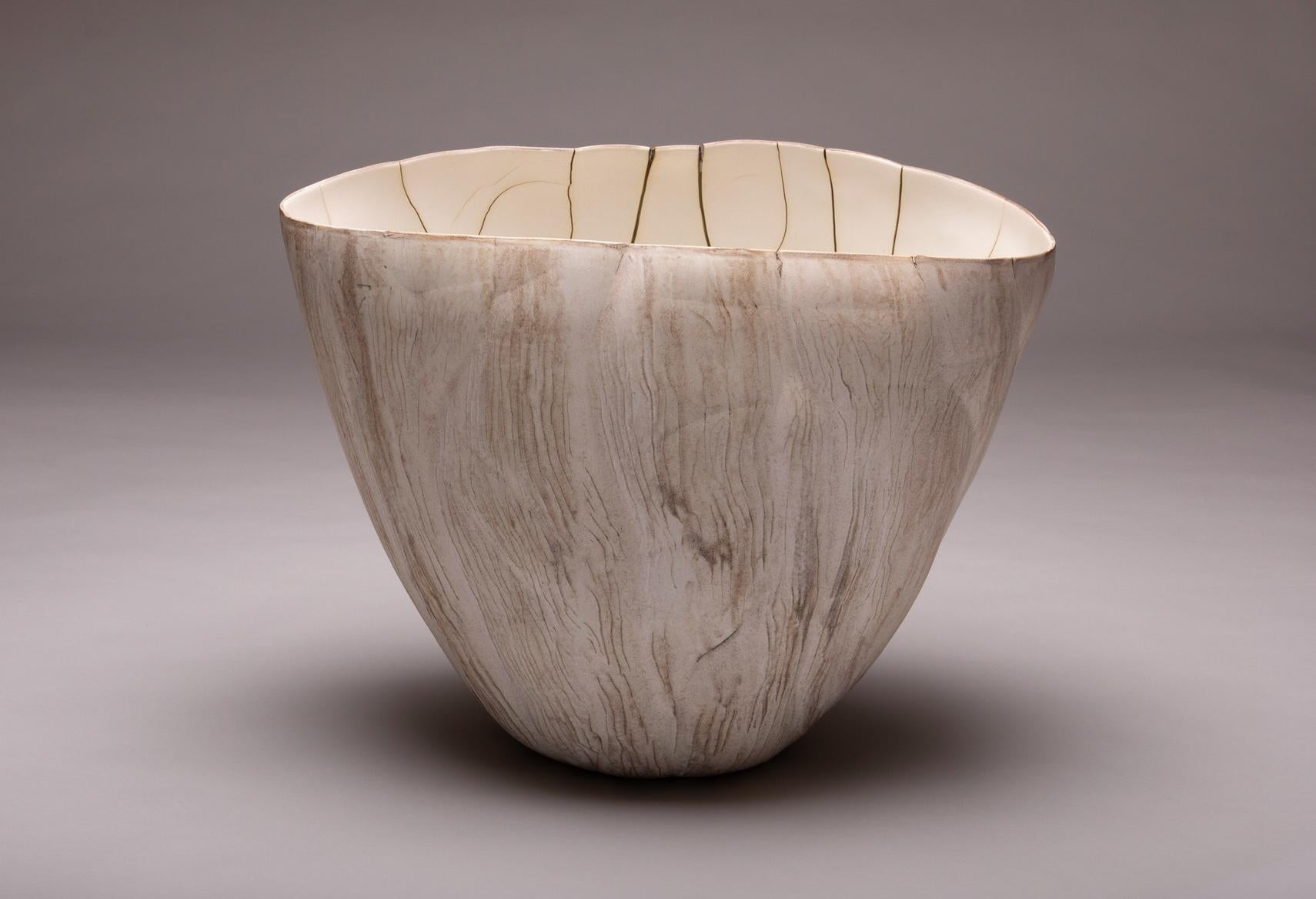 Paula Murray Abstract Sculpture - Endurance - sculpture, porcelain