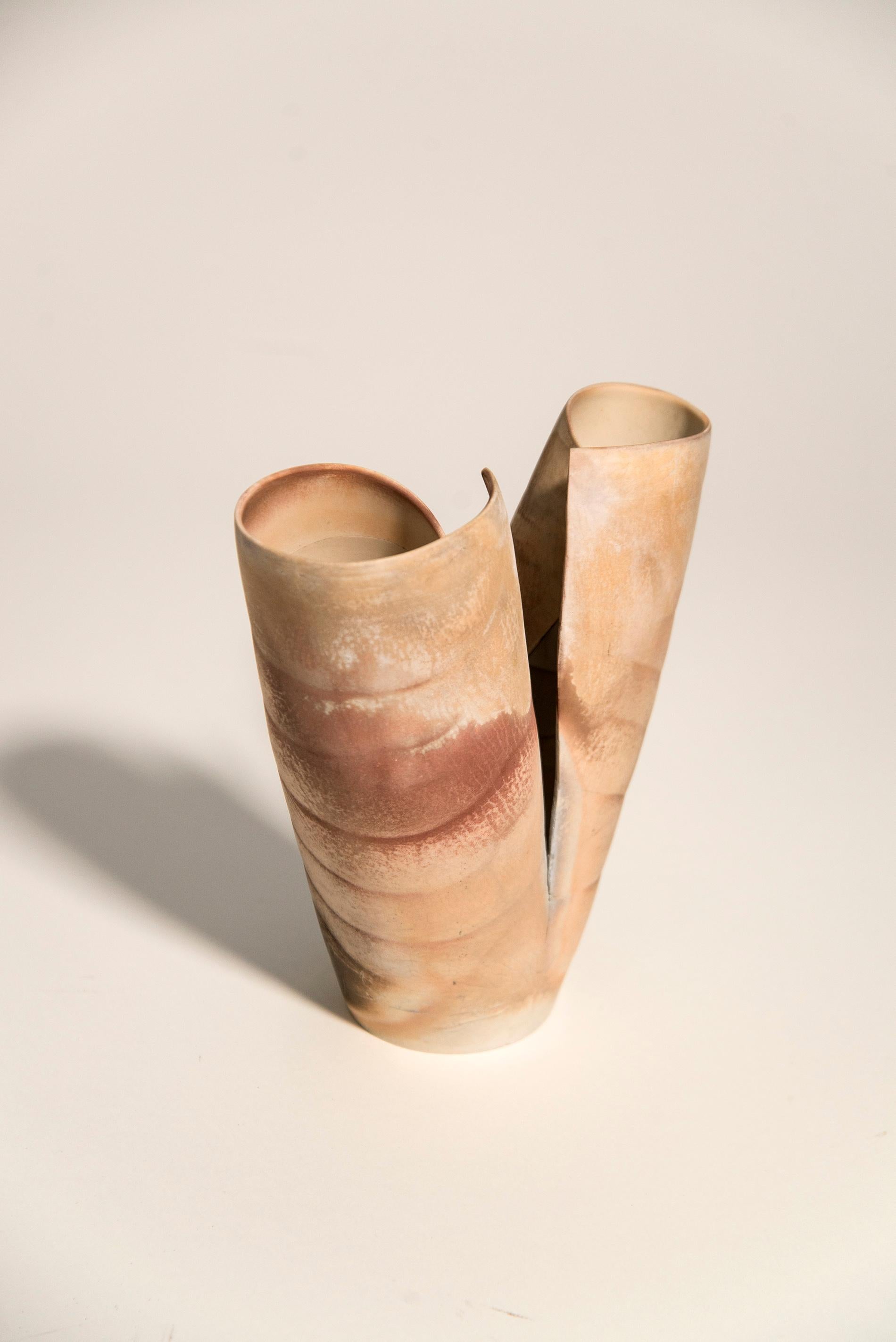 Joined at the Hip - intricate, nature-inspired, hand-shaped porcelain sculpture 2