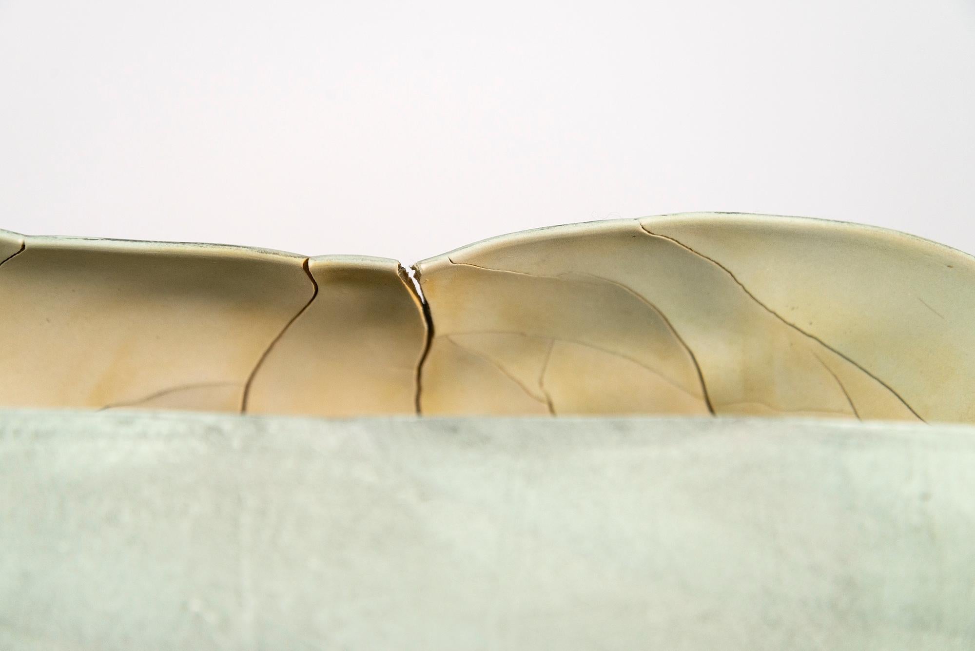 Musgo - verde, decorativo, contemporáneo, abstracto, porcelana, escultura en venta 7