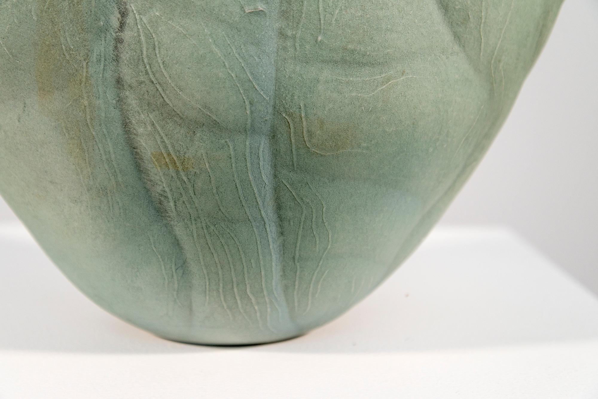 Musgo - verde, decorativo, contemporáneo, abstracto, porcelana, escultura en venta 9