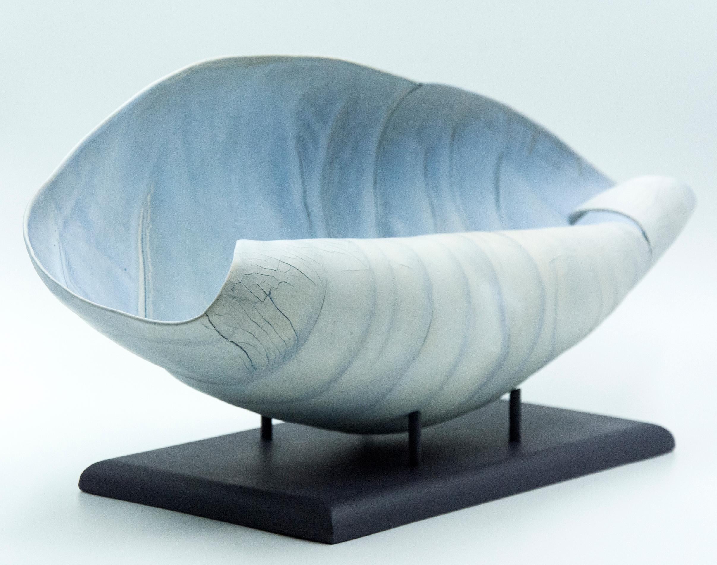 Porcelain Wave - Sculpture by Paula Murray