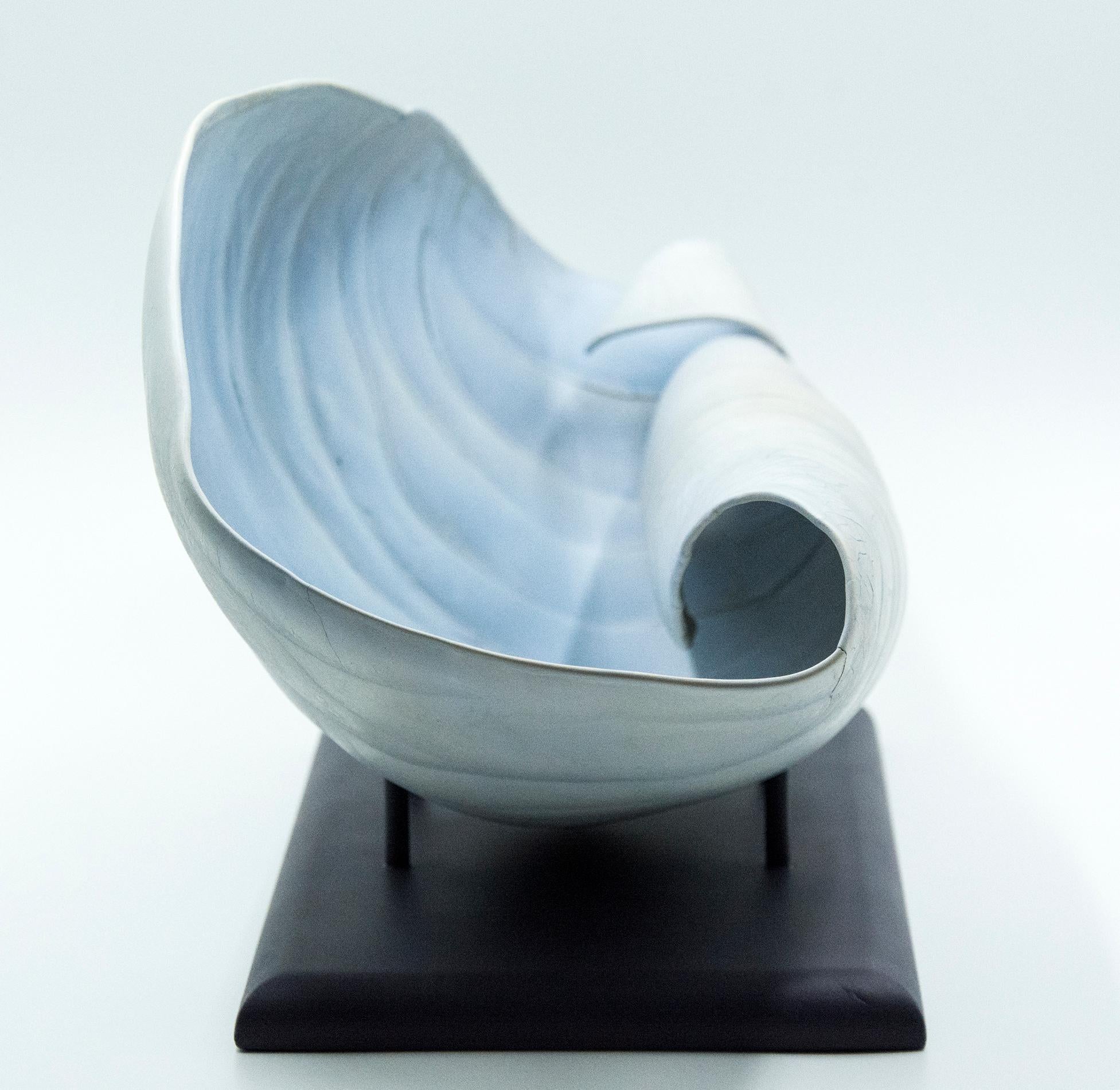Porcelain Wave - Contemporary Sculpture by Paula Murray
