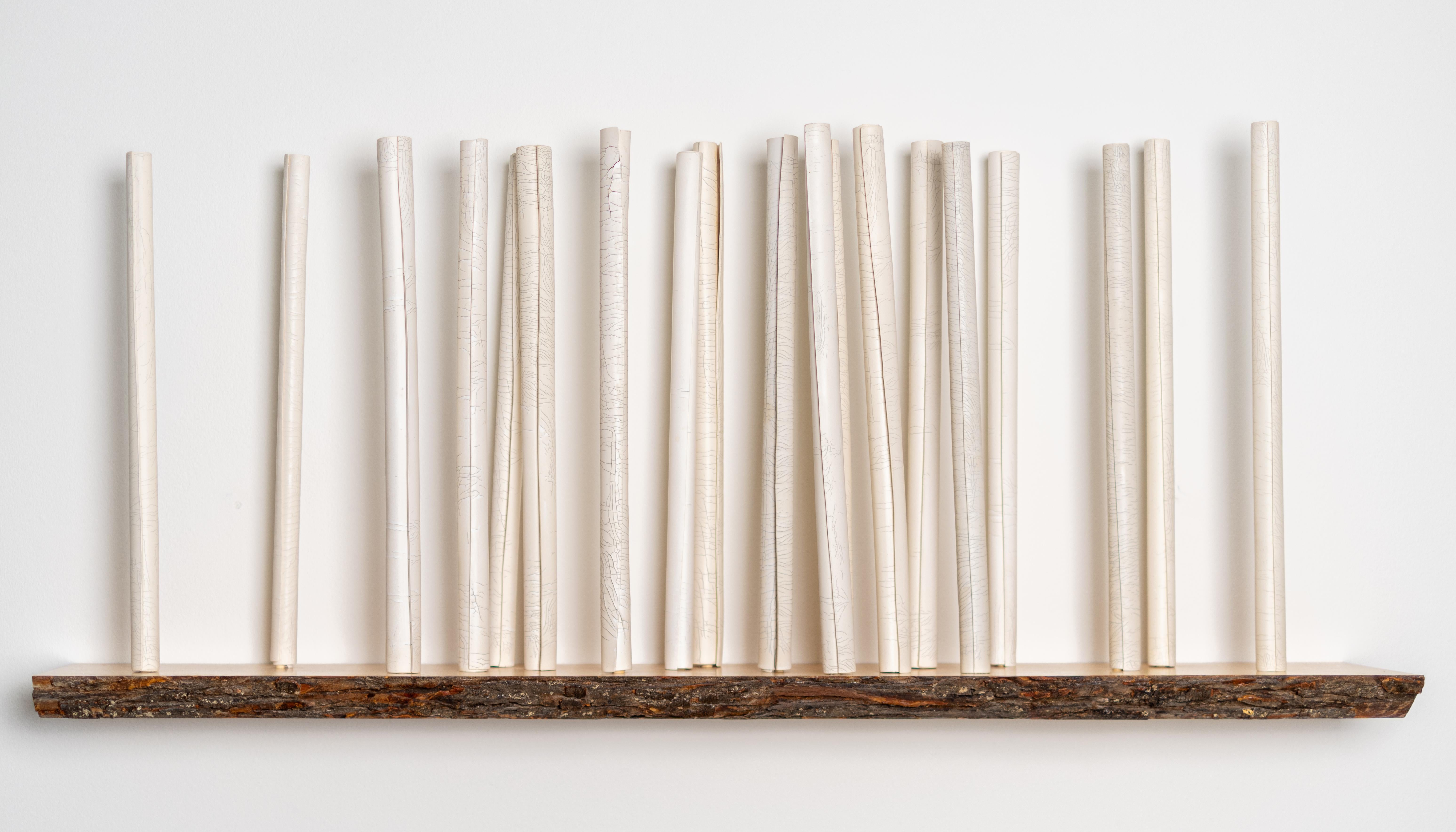 Sanctuary 43 - Wall-Mounted Porcelain Sculpture, Abstract, 21st Century