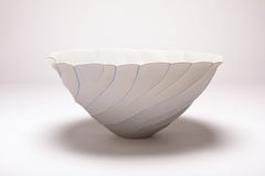 Undercurrents - white, contemporary, abstract, porcelain, sculpture