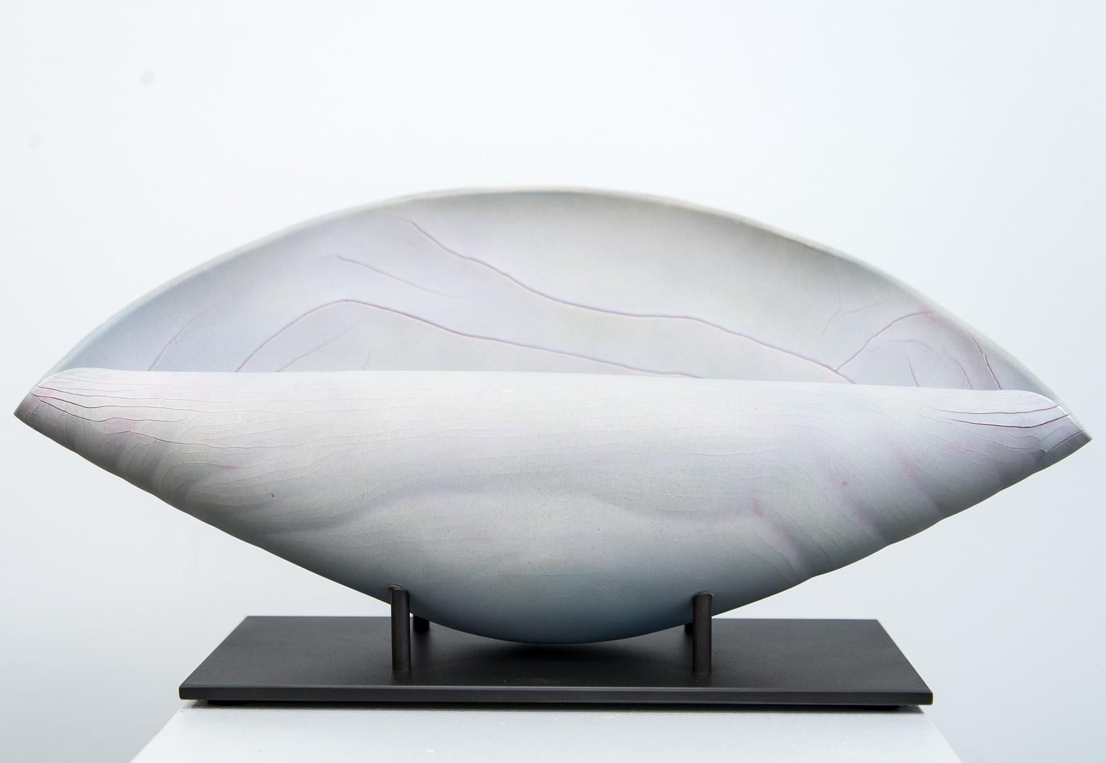 Paula Murray Abstract Sculpture - Wave - intricate, nature-inspired, hand-shaped porcelain clay sculpture