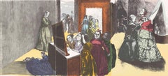 Getting Ready for the Ball - Triptyque, lithographie, contemporaine de Paula Rego