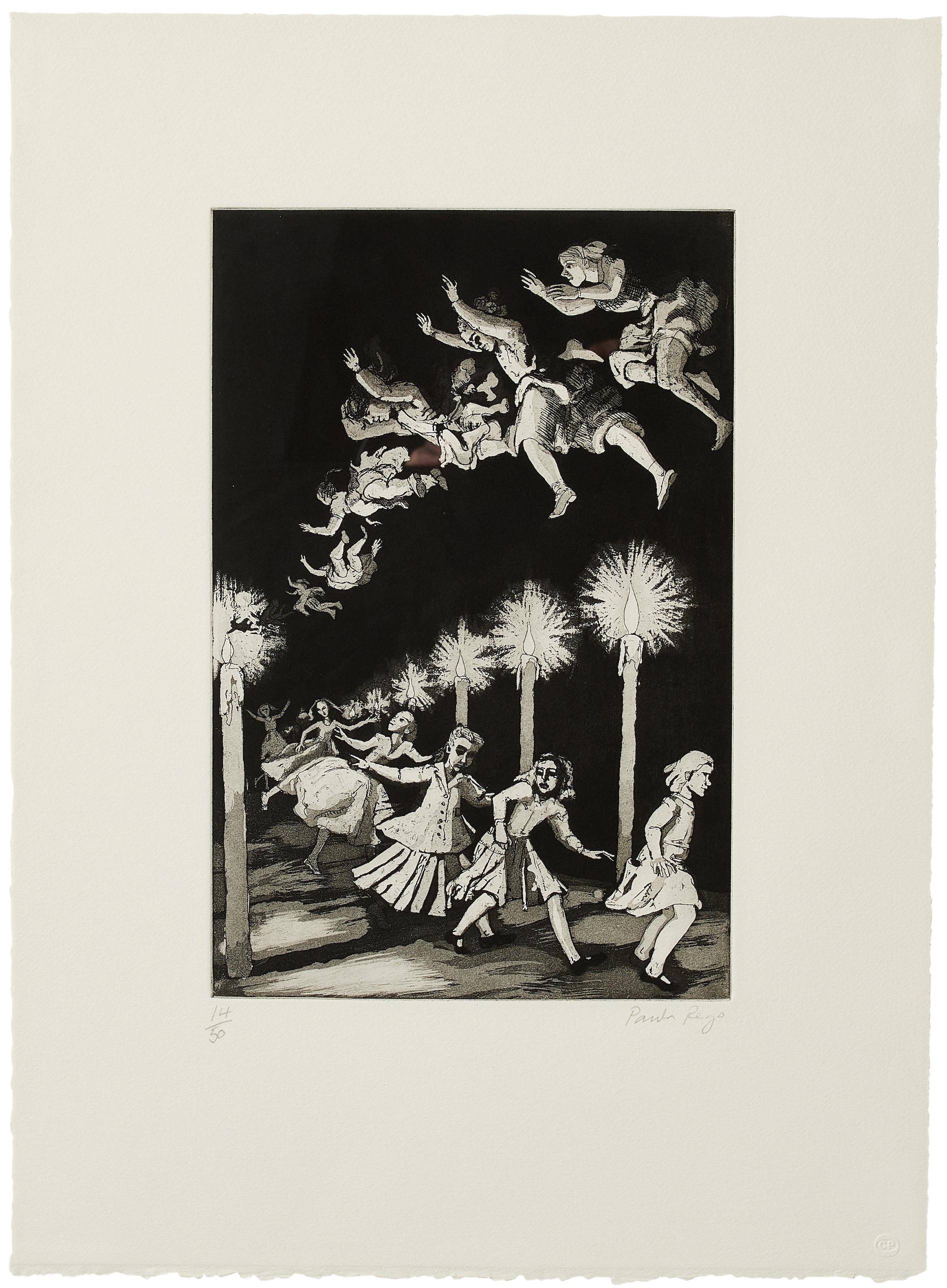 How Many Miles to Babylon -- Print, Etching, Nursery Rhymes by Paula Rego