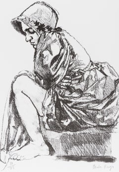 Jane -- Lithograph, Human Figure, Jane Eyre, Contemporary Art by Paula Rego
