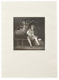 Little Miss Muffet I -- Print, Etching, Aquatint by Paula Rego