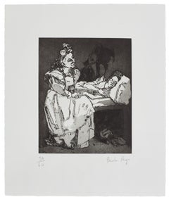 „Lullaby“ (aus der Serie „Das Haus der Märchen“) – Druck, Radierung von Paula Rego