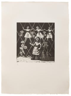 Mary, Mary Quite Contrary I -- Print, Nursery Rhymes, Etching by Paula Rego