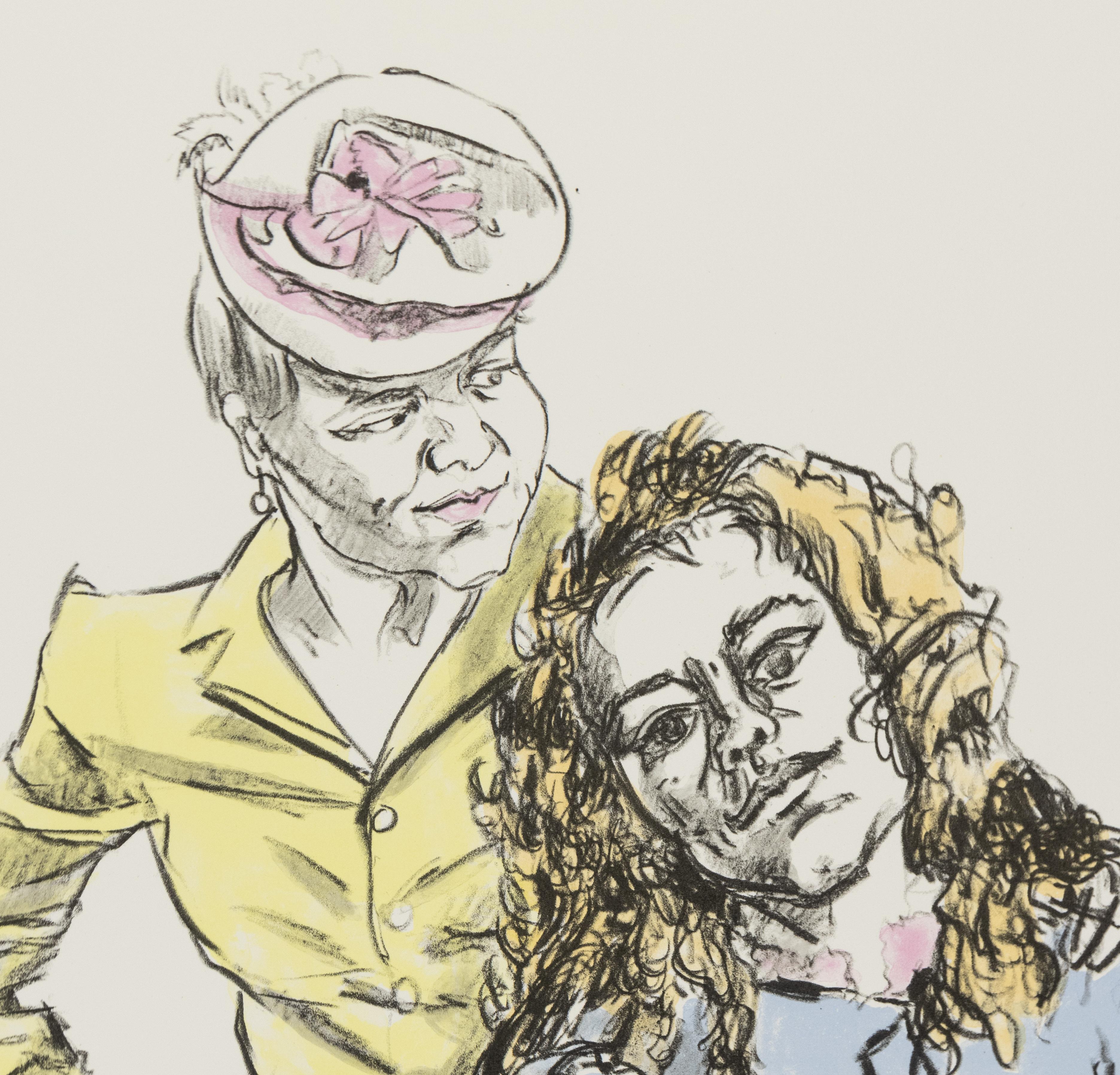 Mother and Daughter - Print by Paula Rego