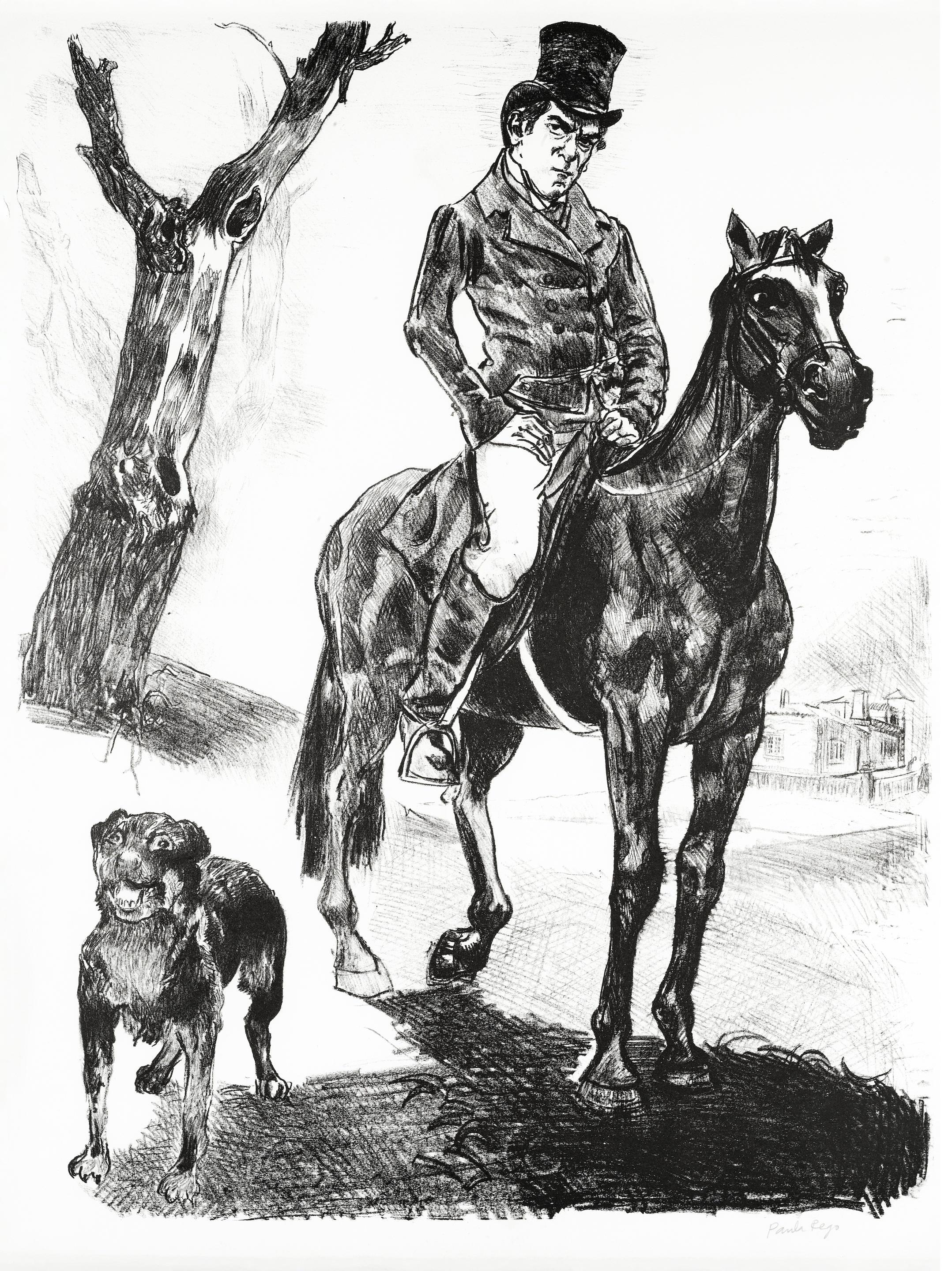 M. Rochester - Impression, lithographie, copie, Jane Eyre, Gardiens par Paula Rego