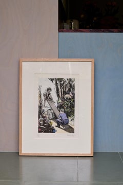 See-saw, Margery Daw -- Grabado, Aguafuerte, Rimas infantiles de Paula Rego
