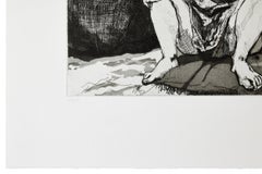 Untitled [Abortion] -- Print, Etching, Woman, Feminist Art by Paula Rego