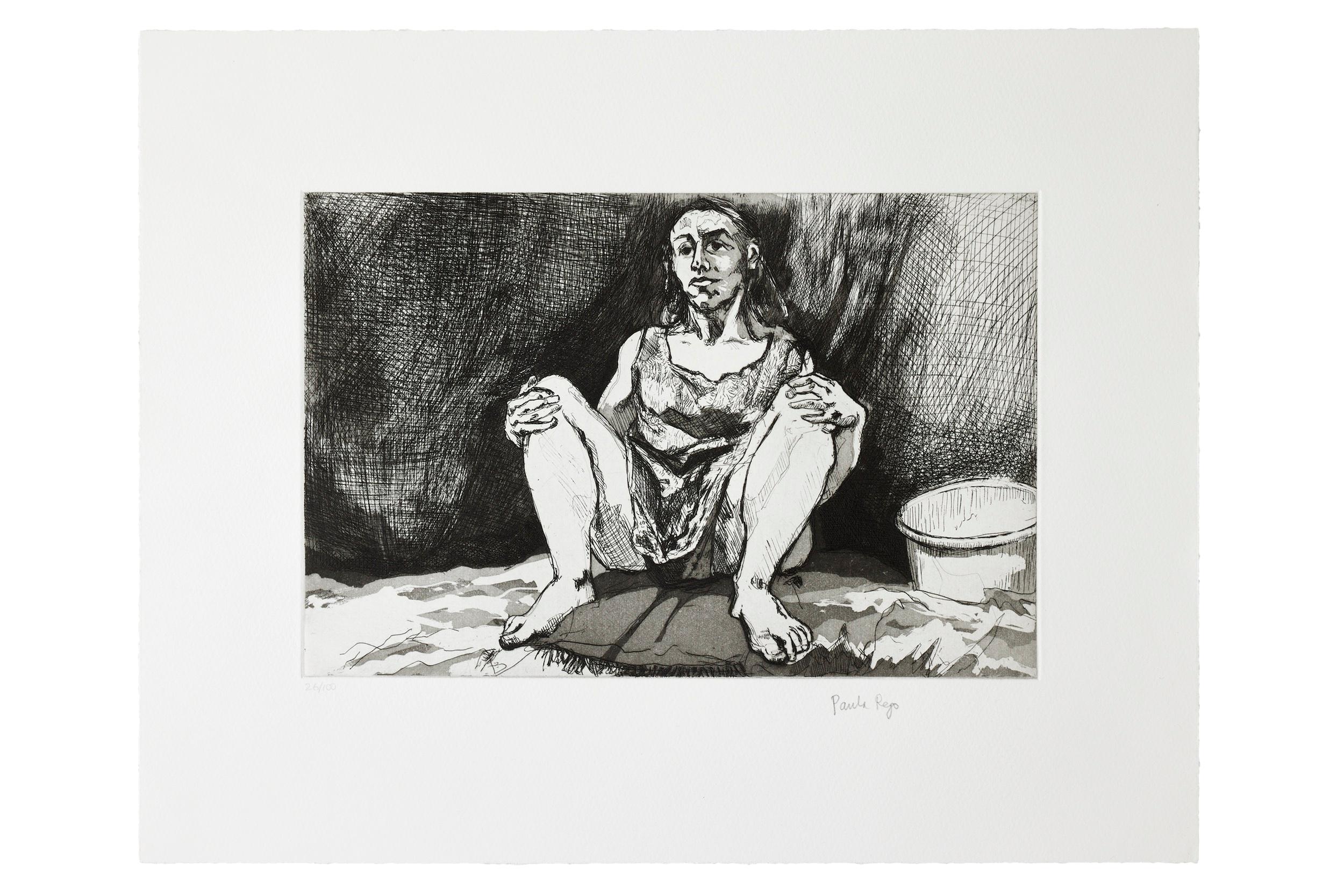 Sans titre [Abortion] - Impression, gravure, femme, art féministe par Paula Rego