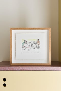 Untitled (Christmas gift) -- Print, Etching, Hand-coloured, Art by Paula Rego
