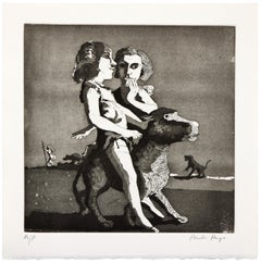 Jóvenes Depredadores -- Grabado, Aguafuerte, Aguatinta, Arte contemporáneo de Paula Rego