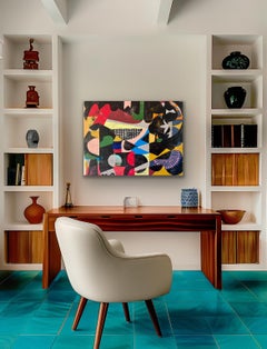 The Night's Young - Abstract Geometric Painting