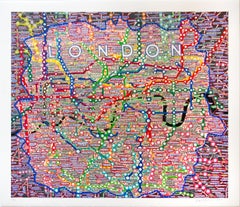 London - Paula Scher, Maps, Screenprint, Contemporary Art