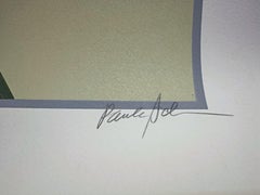 Estate, serigrafia a colori su carta Rives BFK Firmata da Paula Scher, artista di fama.