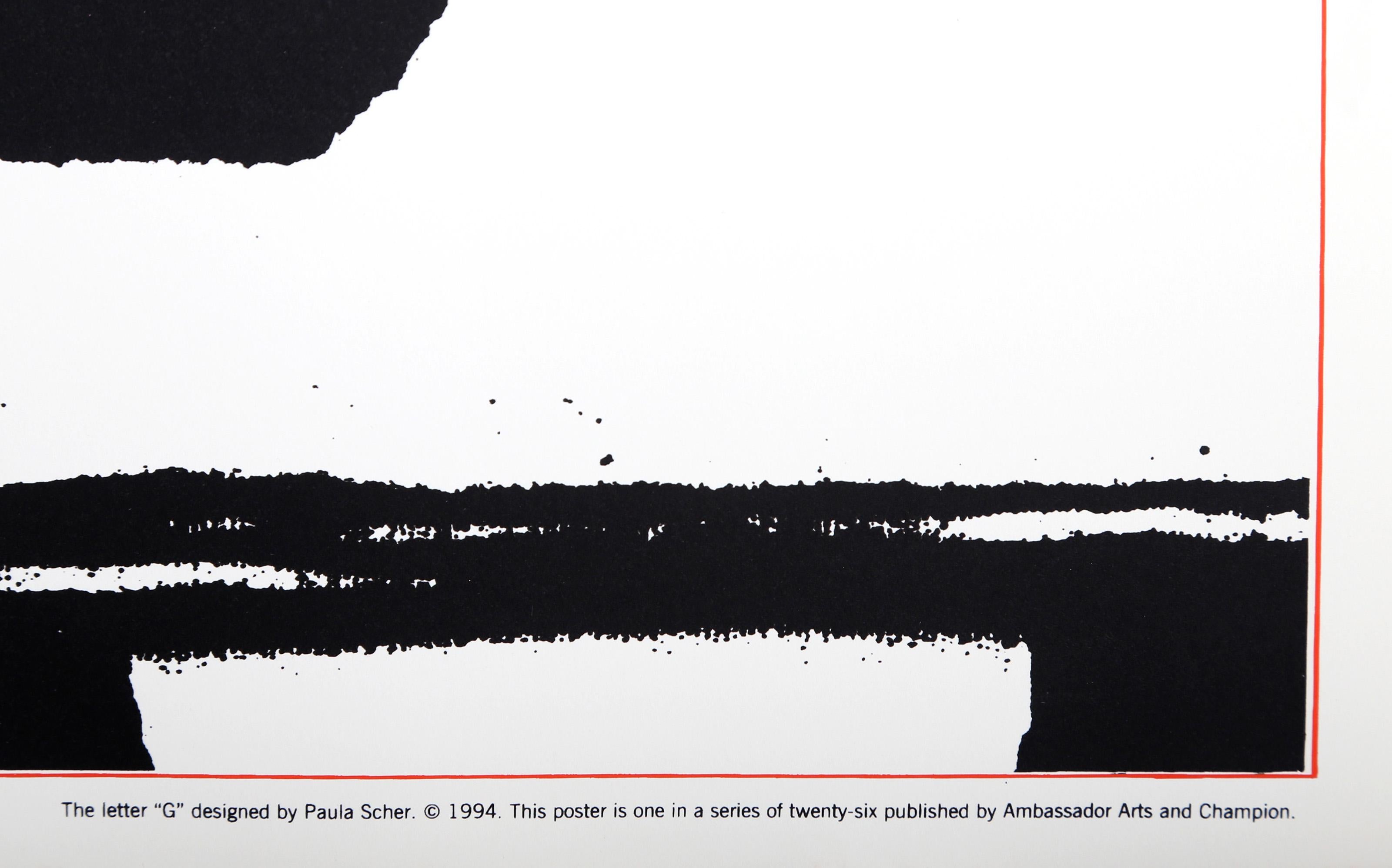 The Letter G, Pop Art Screenprint by Paula Scher For Sale 2