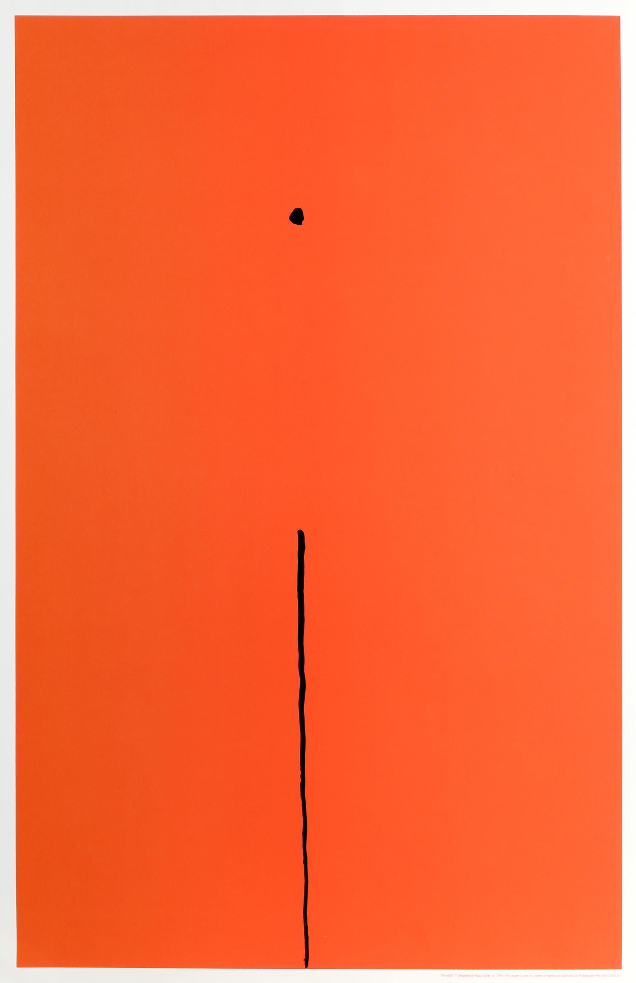 The Letter I, Pop Art Screenprint by Paula Scher