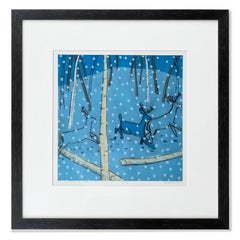 Running through the Woods 18/20 (snow, night, forest, animals, unseen)