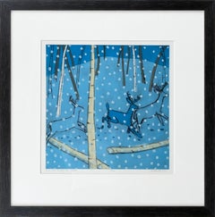 Running through the Woods 18/20 (snow, night, forest, animals, unseen)