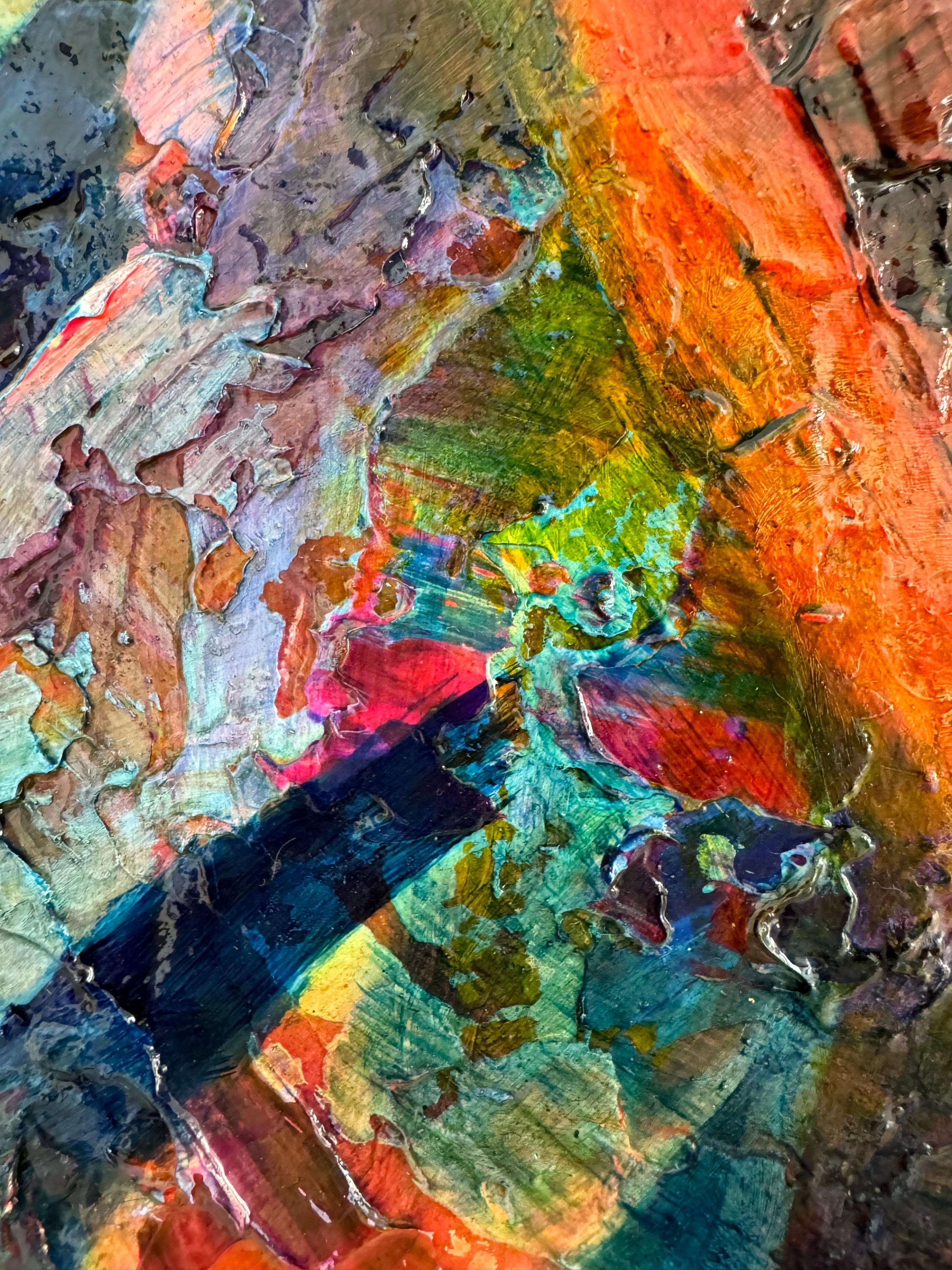 My work immerses itself in the vast ocean of existentialism, sailing among the tumultuous currents that drag us towards the very essence of our being. The duality inherent in our existence is the main theme in which I immerse myself: the primitive