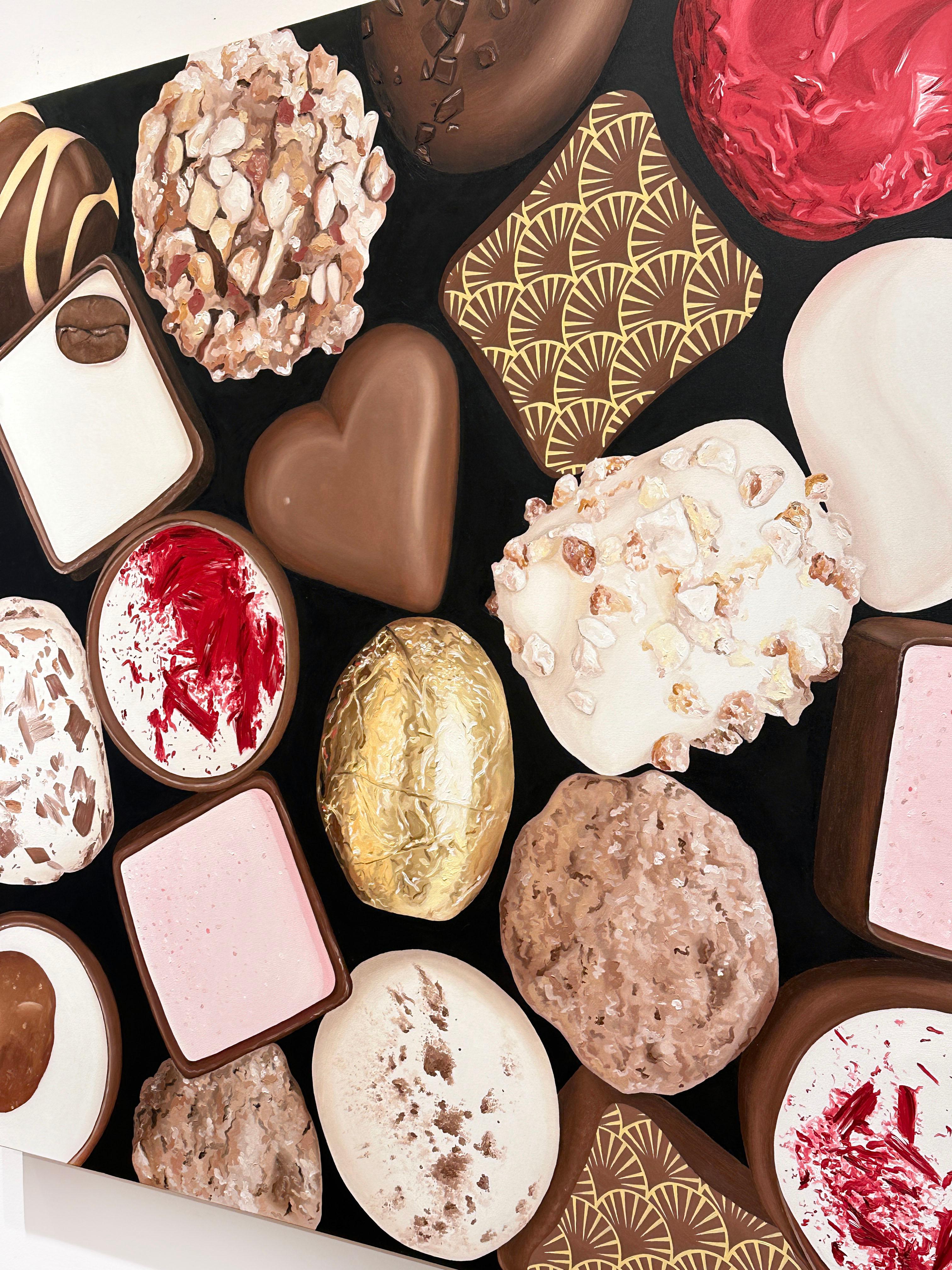 Artist:  Urzica, Paula
Title:  Box of Chocolates 2
Date:  2021
Medium:  Oil on canvas
Unframed Dimensions:  39.25