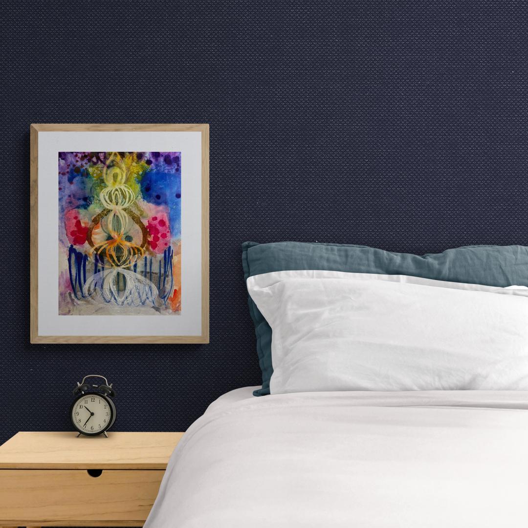 Chakra - Abstract Painting Marrone di Paula Valenzuela