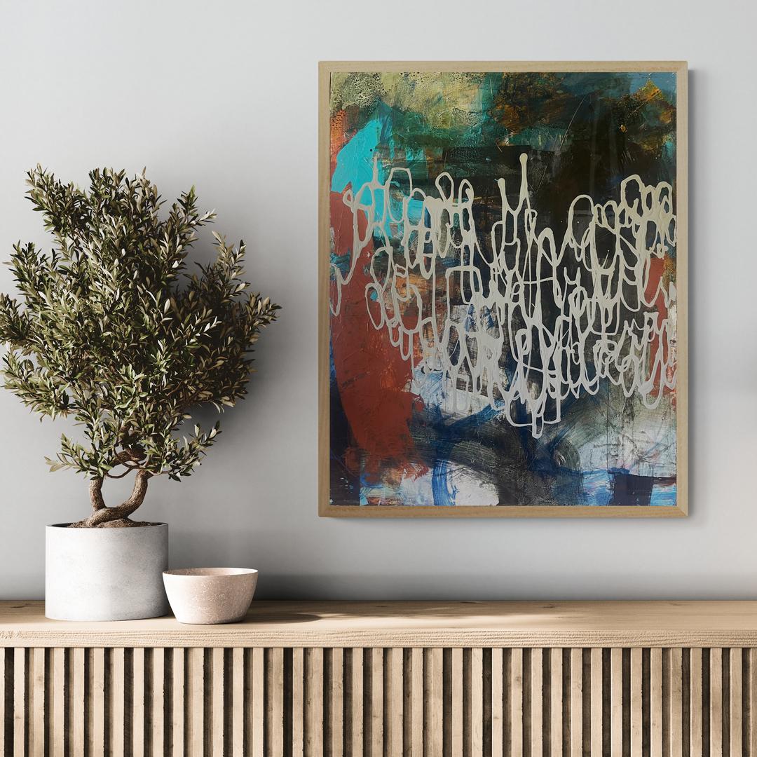 El hilo invisible (The Invisible Thread) - Contemporary Mixed Media Art by Paula Valenzuela