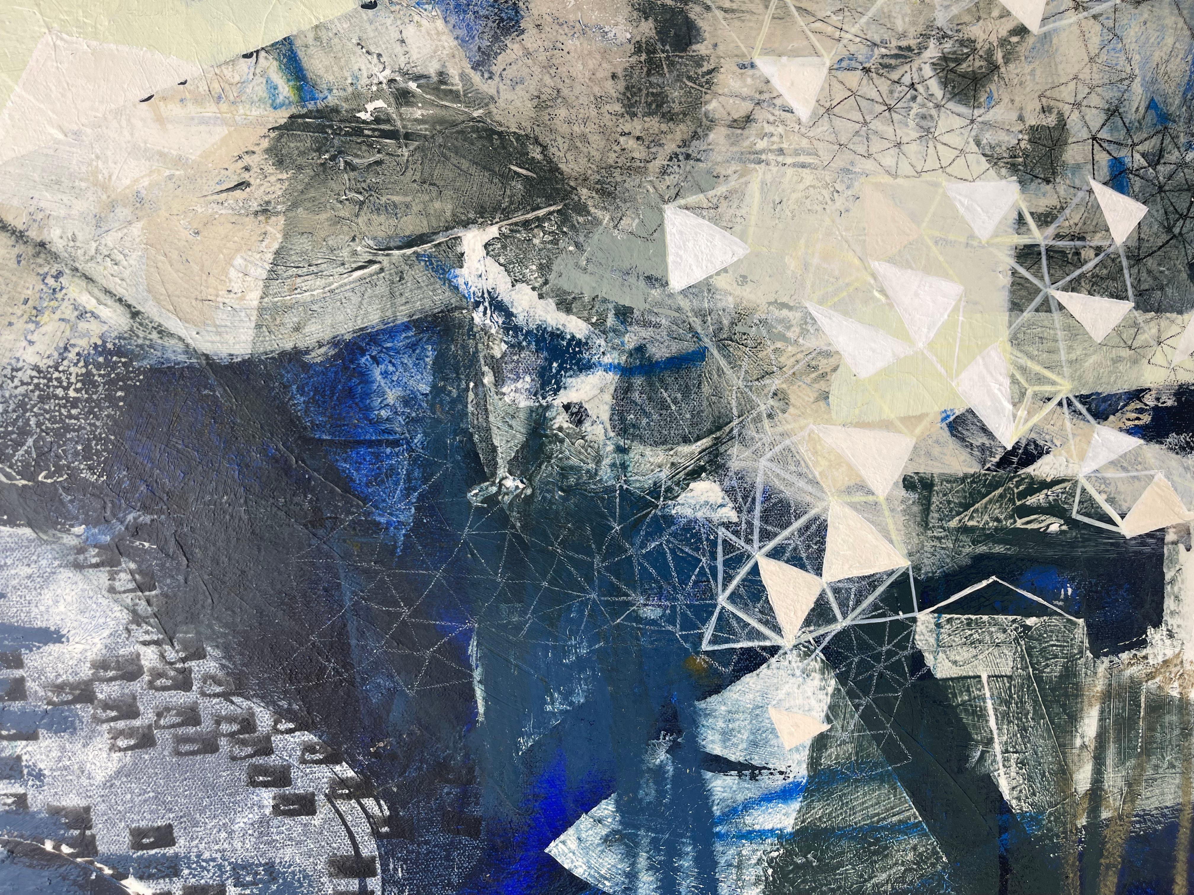 Liminaler Space (Grau), Abstract Painting, von Paula Valenzuela