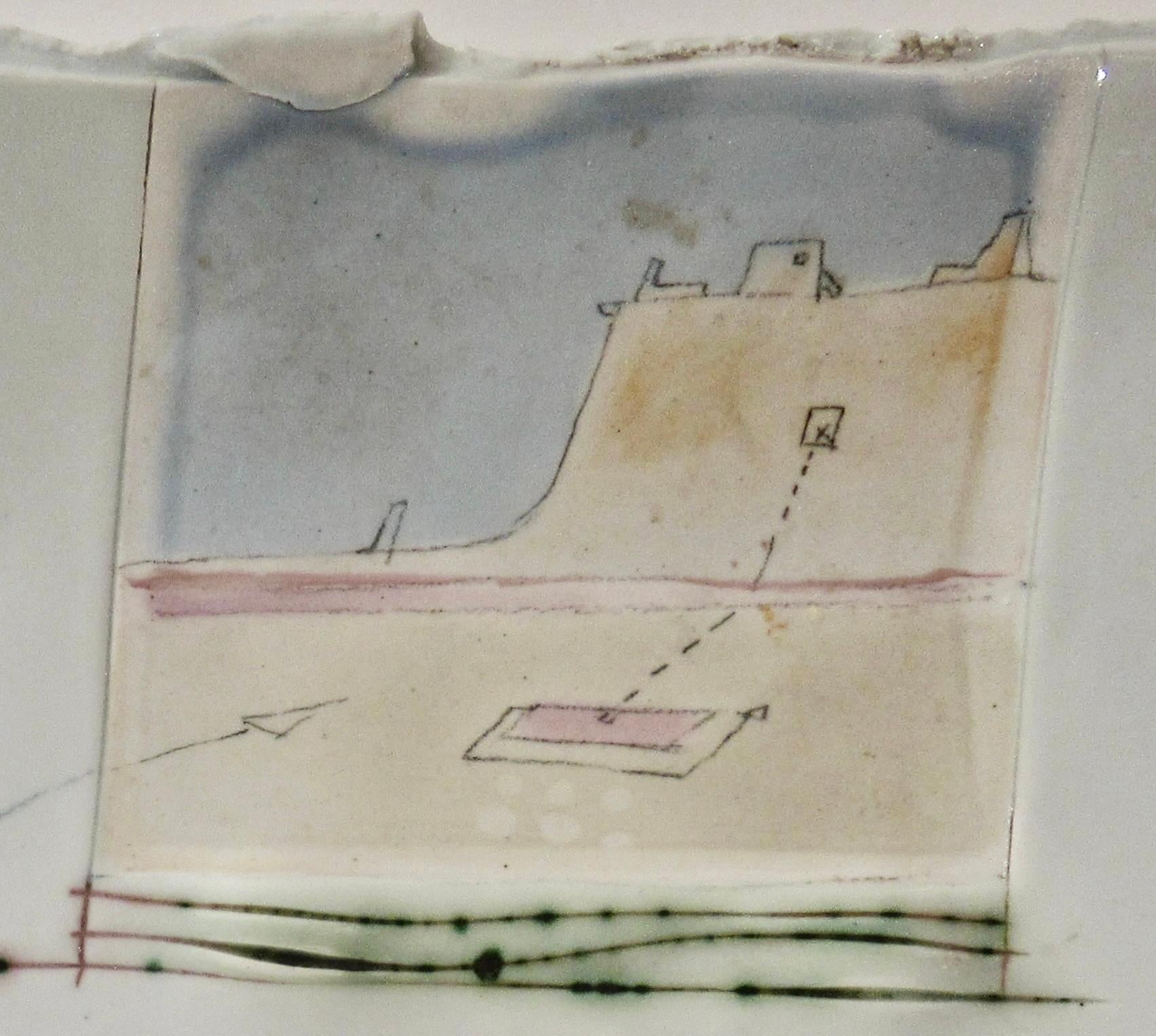 Masada, Fortress of Heroes - Gray Abstract Sculpture by Paula Winokur