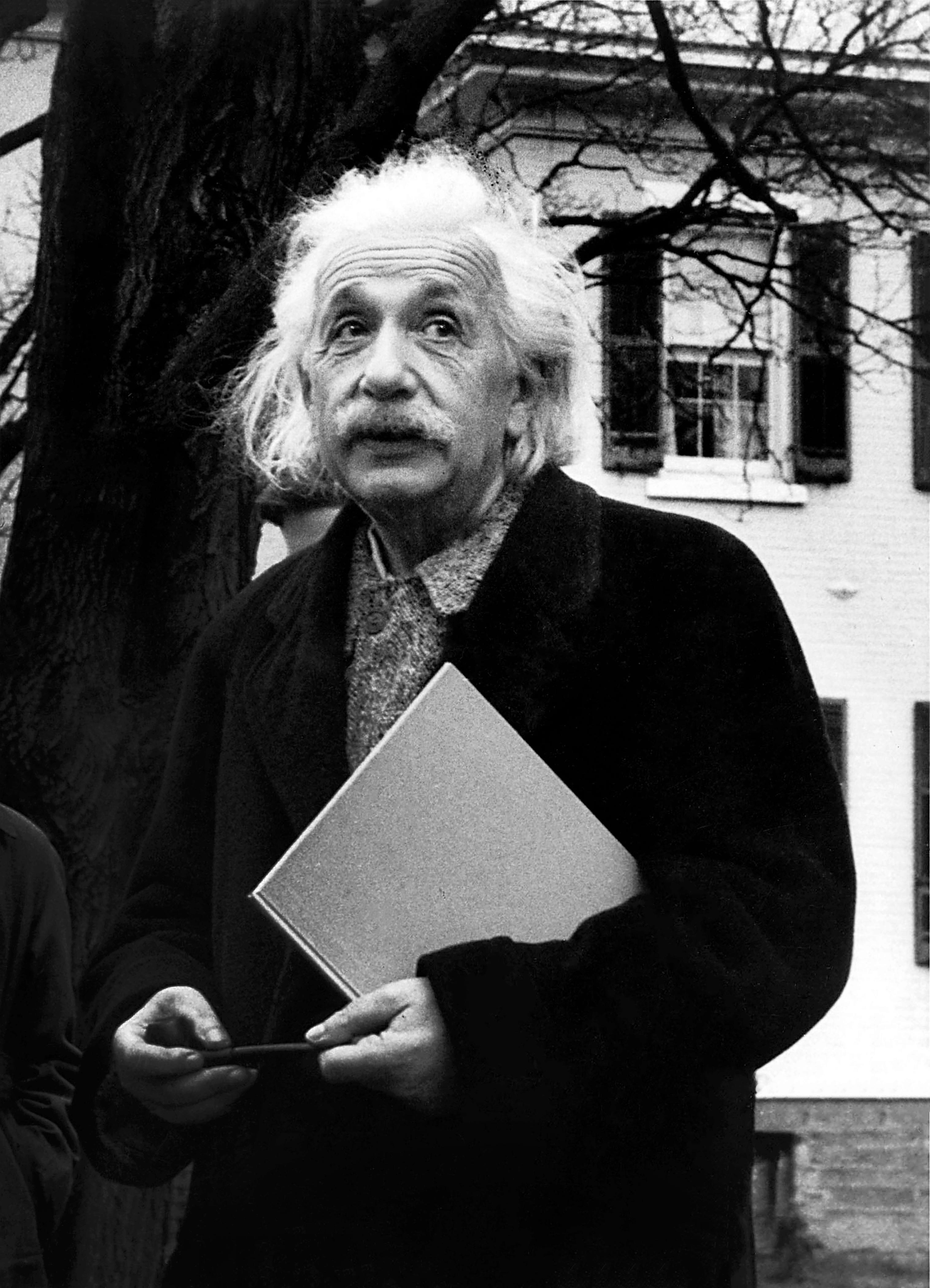 Paula Wright Black and White Photograph - Candid Albert Einstein Fine Art Print