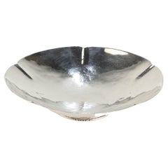 Paula Wyman Art & Crafts Hand-Hammered Sterling Silver Bowl