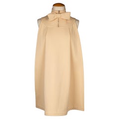 Paule Ka Beige Satin Asymmetrical Top
