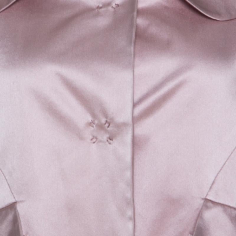 Paule Ka Manteau beige à manches trois quarts et boutons à l'avant, M Bon état - En vente à Dubai, Al Qouz 2