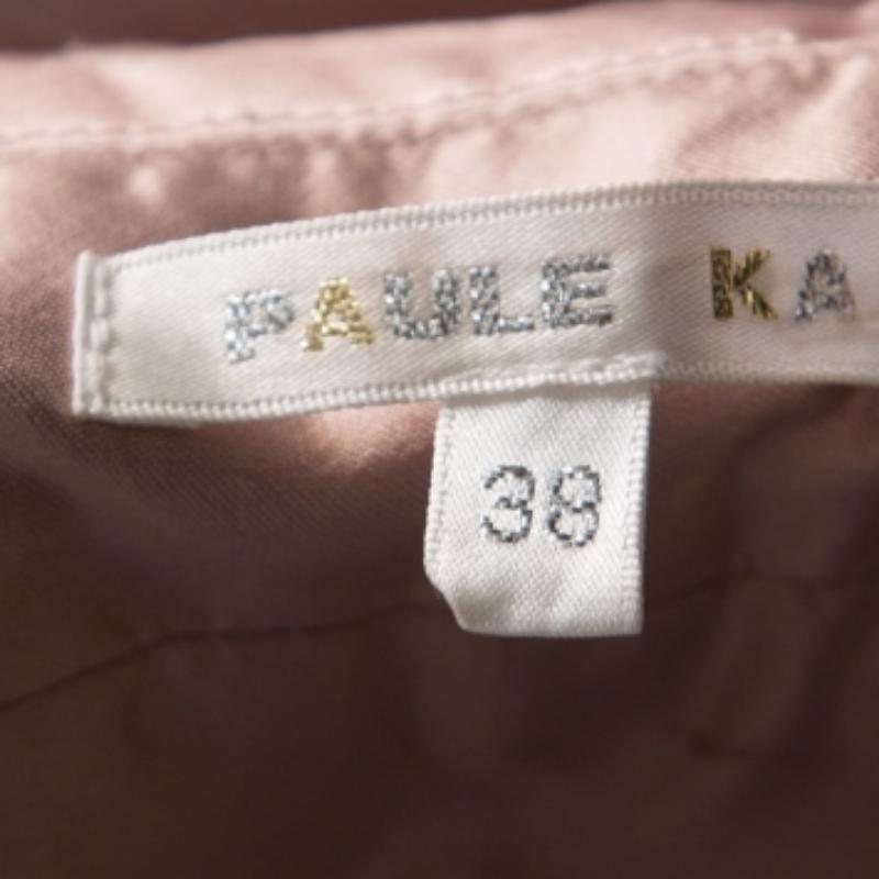 Paule Ka Manteau beige à manches trois quarts et boutons à l'avant, M Pour femmes en vente