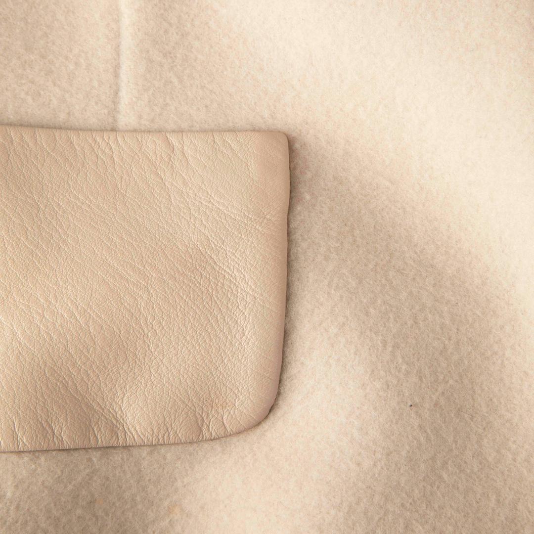 Paule Ka Beige Wool A-Line Mini Skirt Size S Bon état - En vente à London, GB