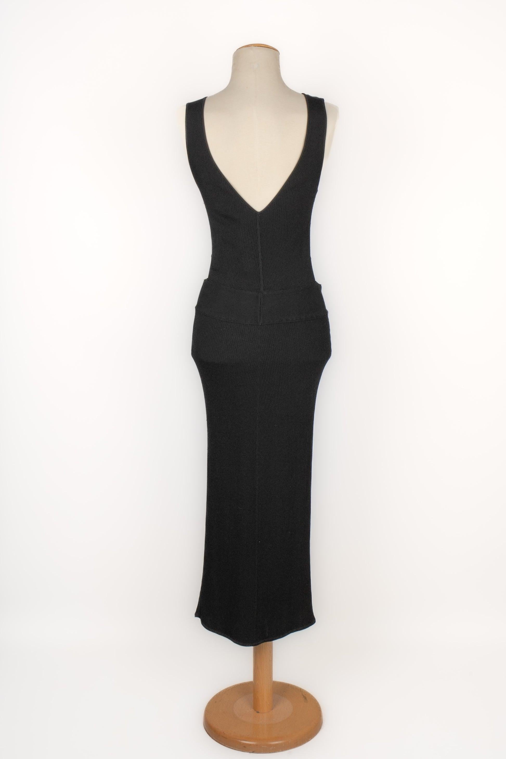 Paule Ka Black Mesh Dress In Excellent Condition For Sale In SAINT-OUEN-SUR-SEINE, FR