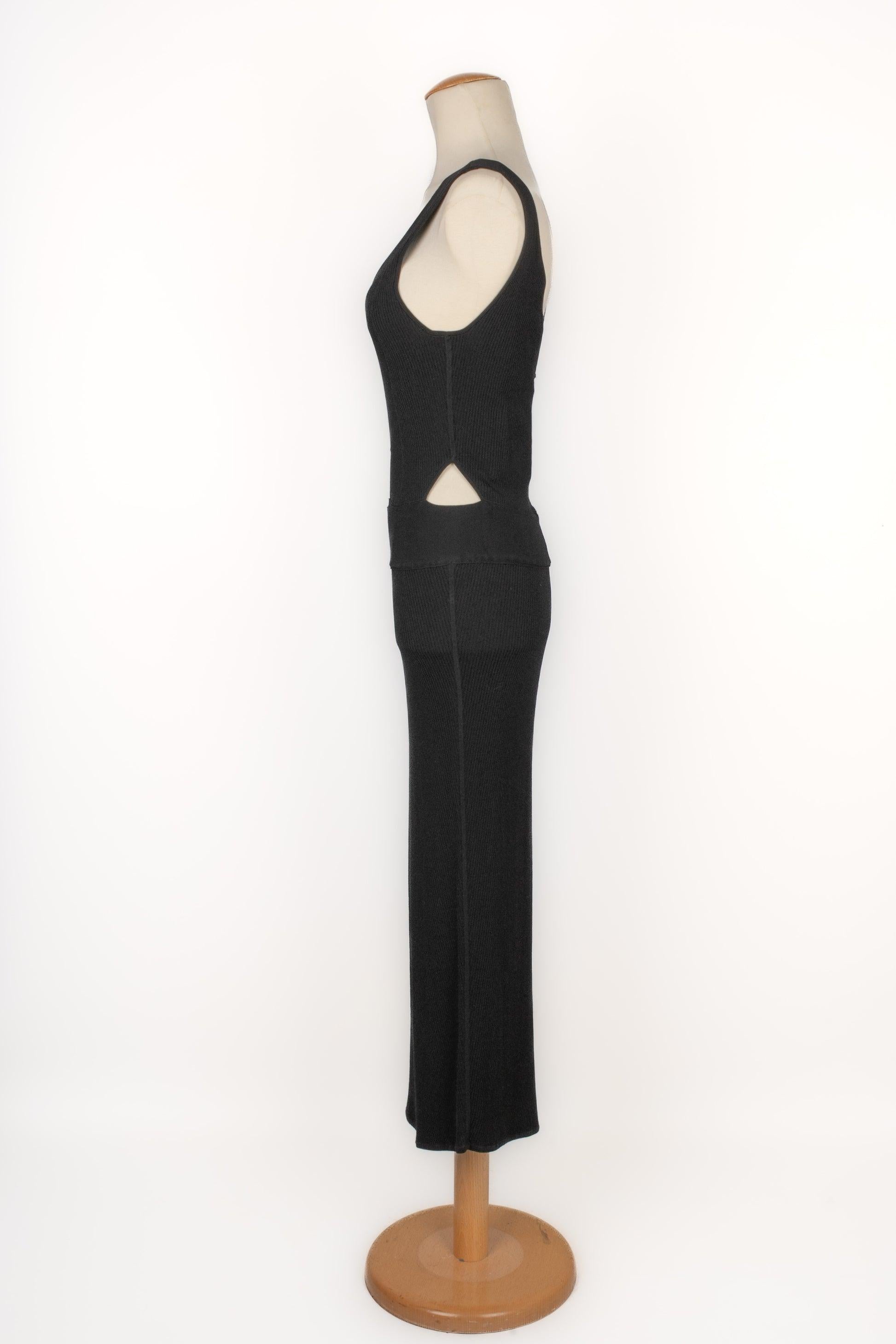 Women's Paule Ka Black Mesh Dress For Sale