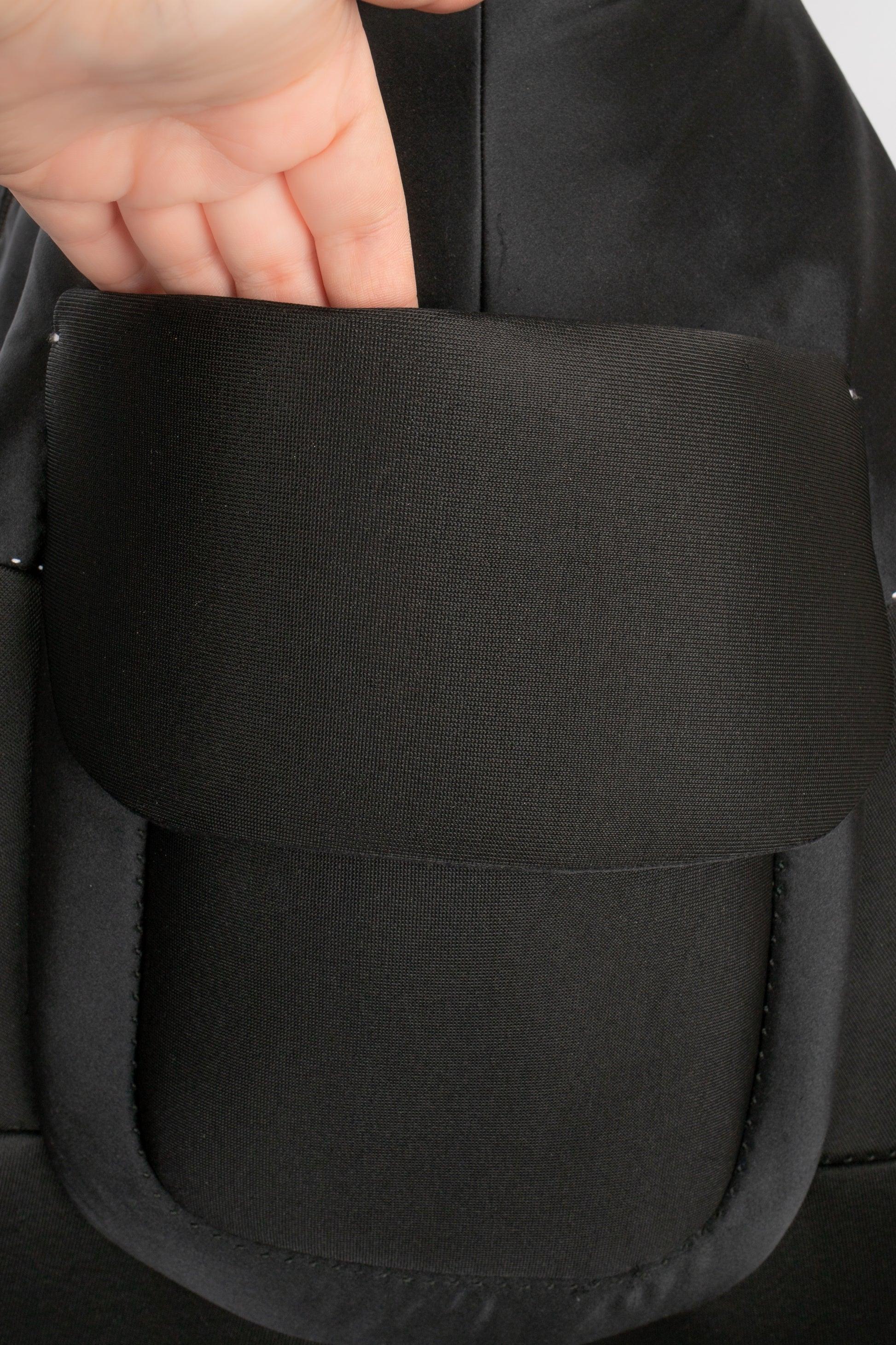 Paule Ka - Robe mini-bustier en néoprène - Noir en vente 5