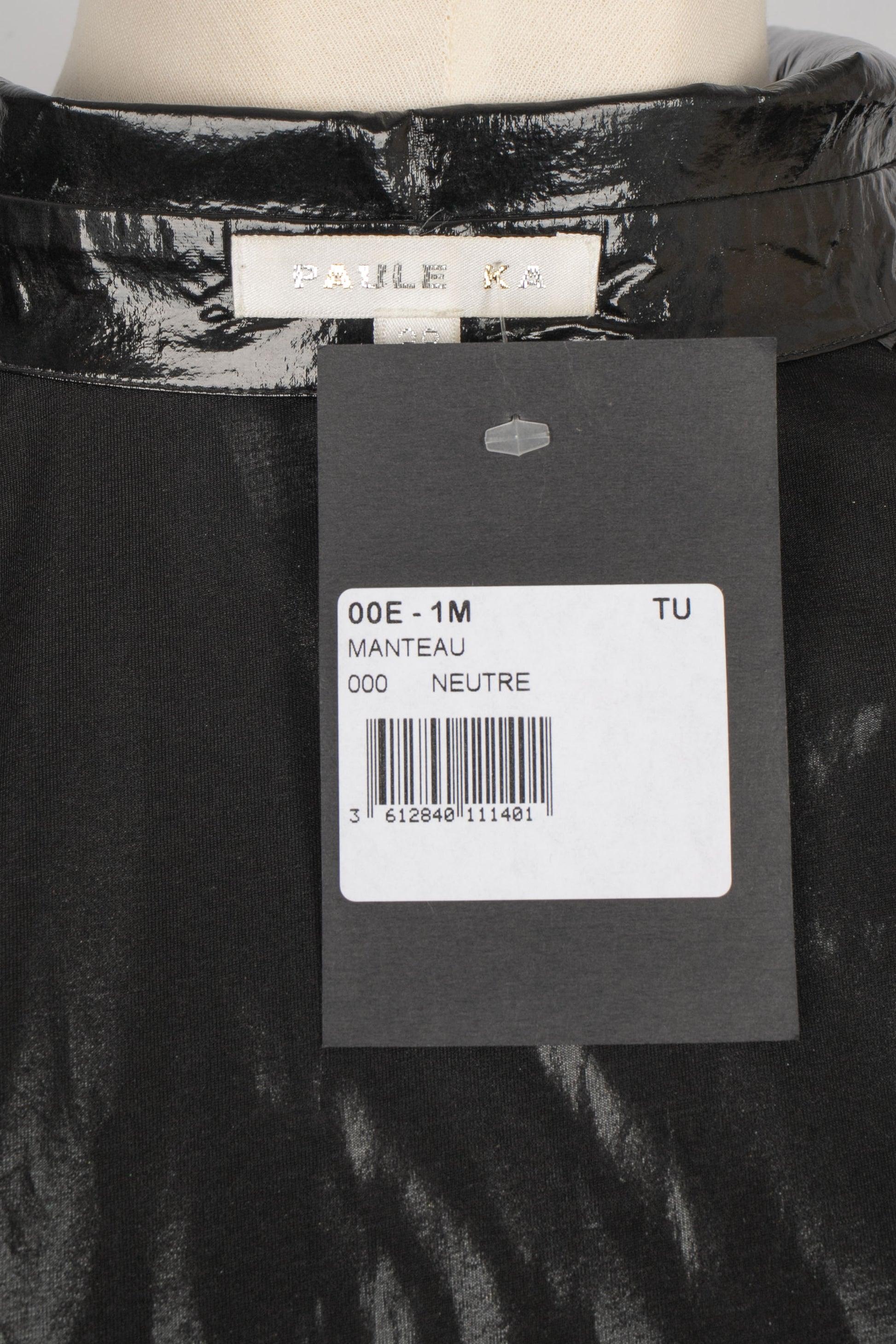 Paule Ka Black Satiny Dress Coat For Sale 5